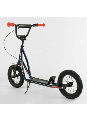 Самокат детский надувные колеса 12", ручной передний тормоз 40х15х83-95 см Corso (259091104)