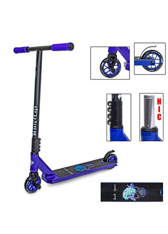 Трюковый самокат Leopard and Skull 51х11х80 см Scale Sports (259093023)