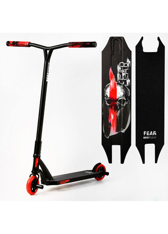 Самокат трюковый "FEAR" SCS система, пеги, алюминиевый диск и дека, колёса PU 53х12х85 см Best Scooter (259091922)