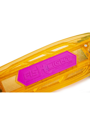 Пенні борд Orange, музичний і дека, що світиться, 57х15 см Fish (259093764)
