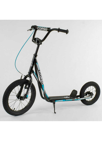 Самокат детский надувные колеса переднее 16", заднее 12", ручной передний тормоз 104х15,5х52 см Corso (259092178)