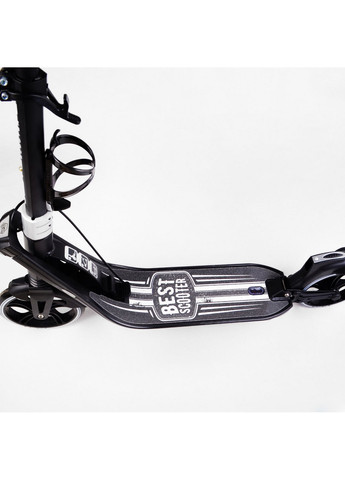 Двухколесный складной самокат, фонарик, 2 амортизатора 64х16х93-103 см Best Scooter (259092921)