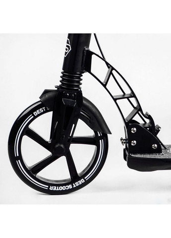 Двоколісний складаний самокат, ліхтарик, 2 амортизатори, дискове гальмо 49х14х93-103 см Best Scooter (259092883)