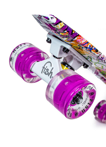 Пенни борд Fantasy, светящиеся колеса 57х15 см Fish (259092024)