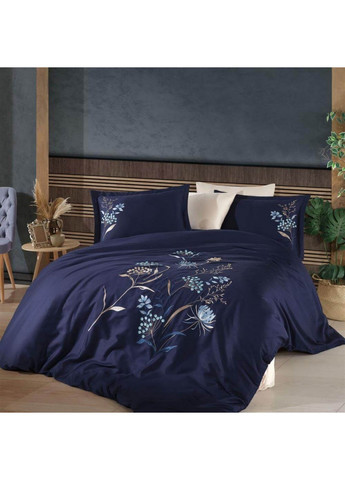 Комплект постельного белья Nilufer Blue с вышивкой Евро Dantela Vita (259091807)