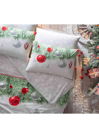 Комплект постільної білизни Snowflake Green+світиться у темряві Євро Tac (259090752)