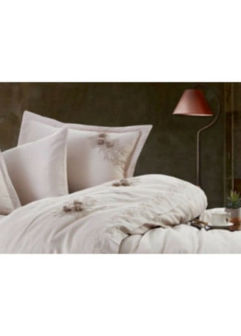 Комплект постельного белья Safir Beige с кружевом. Евро Dantela Vita (259091812)