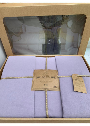 Комплект постільної білизни Standart Naturel Violet Євро Limasso (259093693)