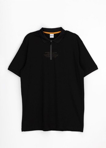 Черная футболка-поло для мужчин Zinzolin