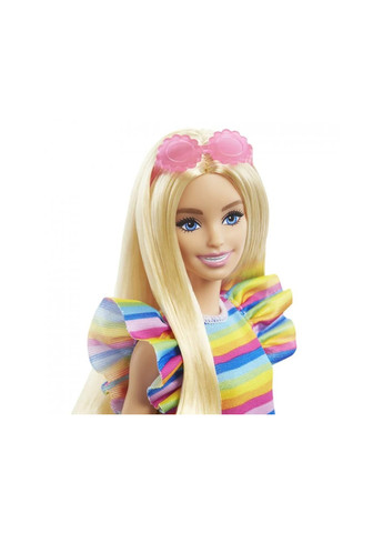 Кукла "Модница" с брекетами в полосатом платье HJR96 Barbie (259109297)