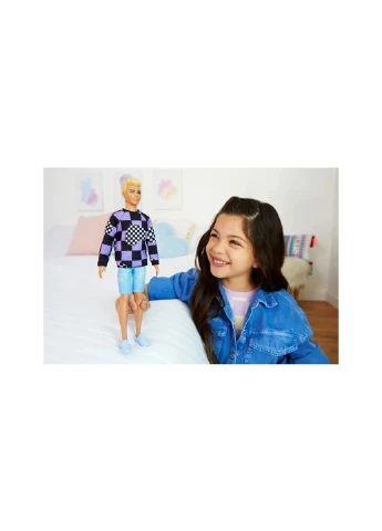 Кукла Кен "Модник" в свитере в клетку HBV25 Barbie (259109299)