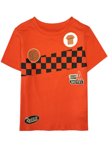 Оранжевая летняя футболка Disney