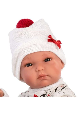 Милая кукла Bimba в белом костюмчике 35см Llorens (259113514)