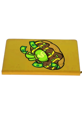 Блокнот А5 Пончик с долларами Желтый (92288-3995-SY) MobiPrint (259113609)