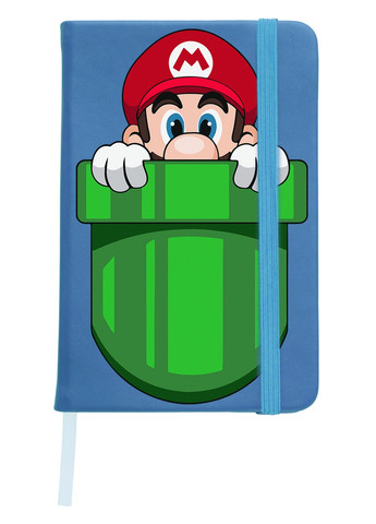 Блокнот А5 Марио в кармане Светло-голубой (92288-4022-SK) MobiPrint (259113651)
