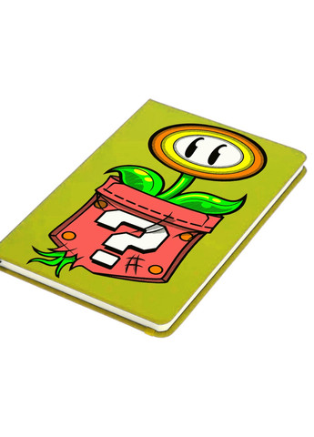 Блокнот А5 Цветок,Марио Салатовый (92288-4021-LM) MobiPrint (259113656)