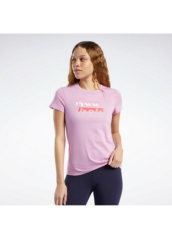 Рожева демісезон футболка жіноча te graphic tee reeb jaspnk fk6740 Reebok