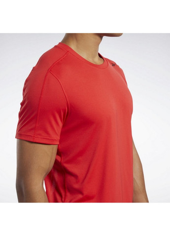 Червона чоловіча футболка workout ready polyester tech fp9094 Reebok