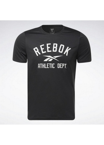 Черная мужская футболка workout ready graphic ha1082 Reebok