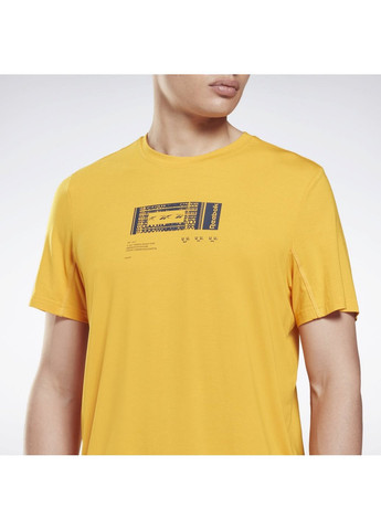 Жовта чоловіча футболка activchill+dreamblend gs9202 Reebok