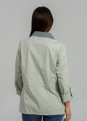 Оливковая демисезонная куртка-пиджак под джинсы из хлопка xl-6xl оливковый YLANNI
