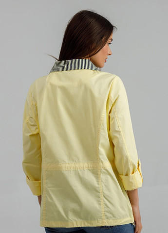 Жовта демісезонна куртка-піджак під джинси cotton xl-6xl жовтий YLANNI