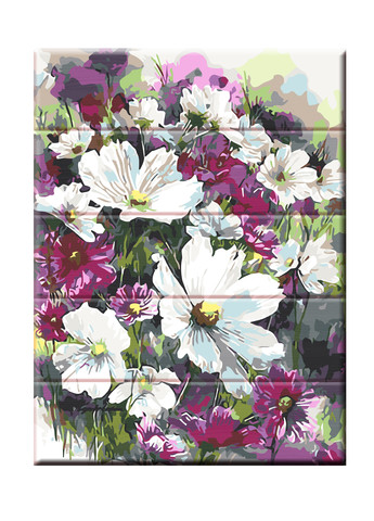 Набір малювання за номерами на дереві Садові квіти ArtStory (259138863)
