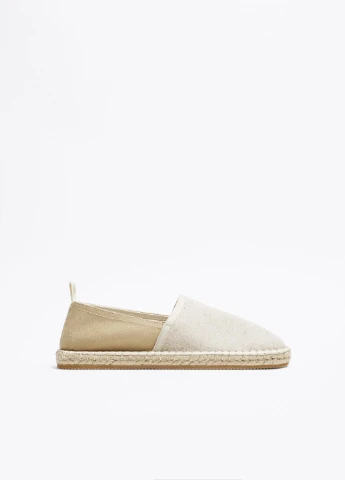 молочні еспадрільї Zara однотонний (259160791)