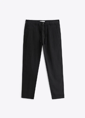 Черные повседневный демисезонные брюки Zara