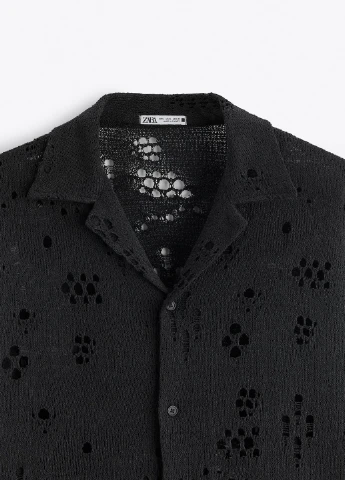 Черная повседневный рубашка Zara