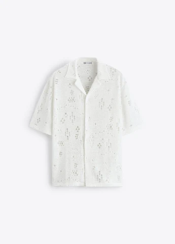 Белая праздничный рубашка Zara