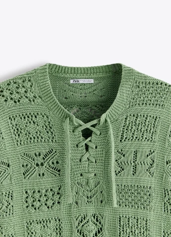 Зелений демісезонний светр Zara