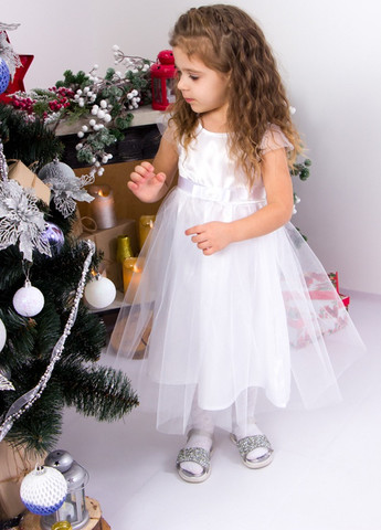 Біла сукня новорічна "сніжинка" білий носи своє (7008-v1) Носи своє (259161541)