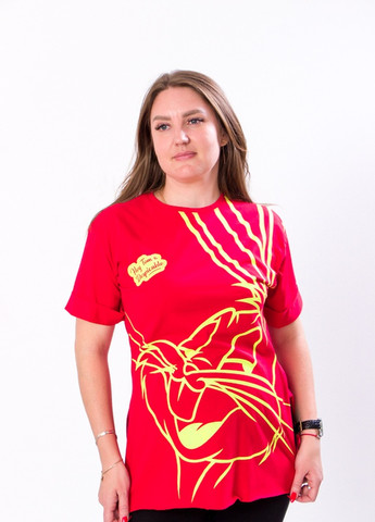 Червона літня футболка жіноча для вагітних червоний (13157-v2) No Brand