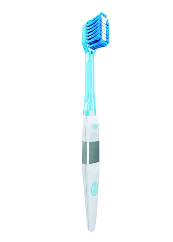 Іонна зубна щітка Ultra soft Дуже м'яка широка Блакитна IONICKISS original (259165735)