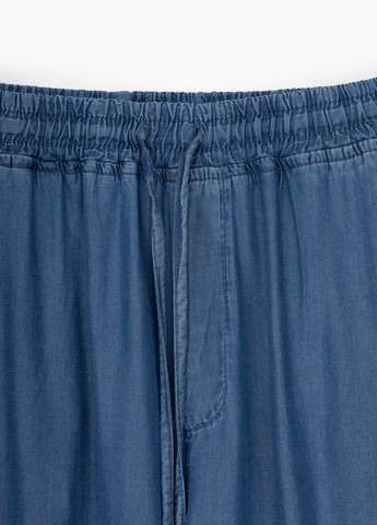 Синие повседневный летние брюки No Brand