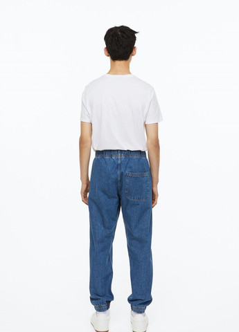Синие кэжуал летние брюки H&M