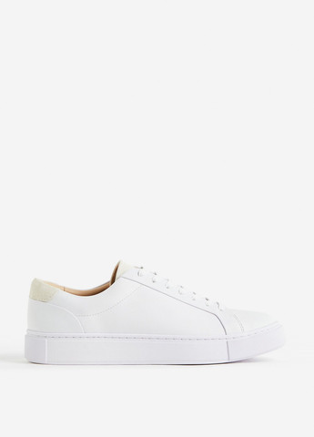 Белые осенние мужские кроссовки H&M