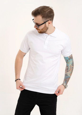 Біла футболка чоловіча з коротким рукавом ISSA PLUS GN4-135