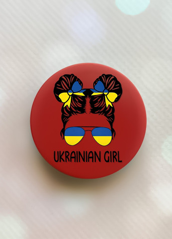 Держатель для смартфона / планшета попсокет Popsocket Красный :: Украинская девушка (принт 113) Creative (259182618)