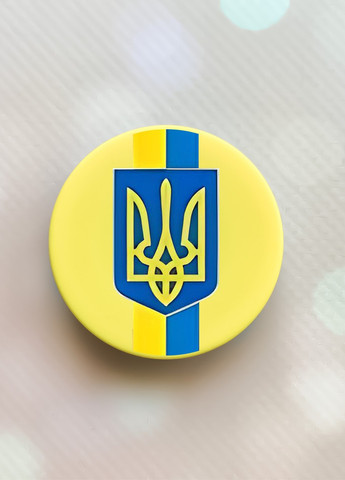 Держатель для смартфона / планшета попсокет Popsocket Желтый :: Лента. Украина (принт 253) Creative (259182481)