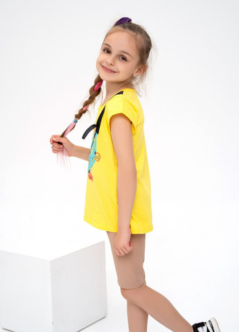 Жовта літня футболка дитяча ISSA PLUS Футболка-CD1-27