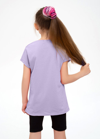 Сиреневая летняя футболка детская ISSA PLUS Футболка-CD1-41
