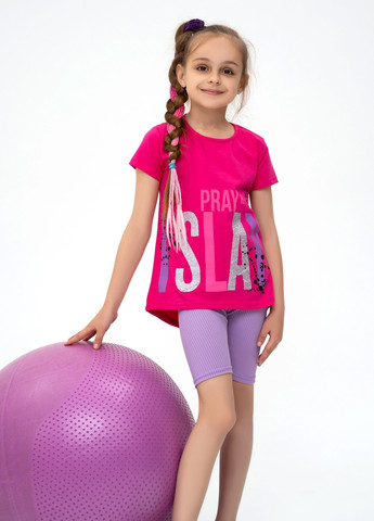 Малиновая летняя футболка детская ISSA PLUS Футболка-CD1-43