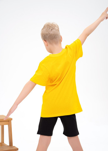 Желтая летняя футболка детская ISSA PLUS Футболка-GCD1-12