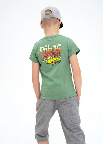 Зеленая летняя футболка детская ISSA PLUS Футболка-GCD1-06