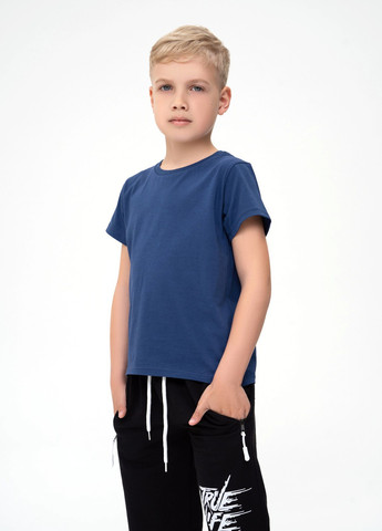Синяя летняя футболка детская ISSA PLUS Футболка-GCD1-08