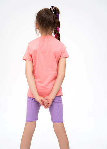 Розовая летняя футболка детская ISSA PLUS Футболка-CD1-42