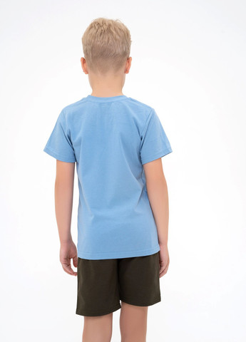 Голубая летняя футболка детская ISSA PLUS Футболка-GCD1-21