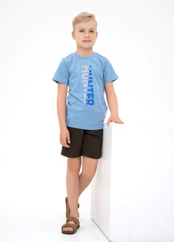 Блакитна літня футболка дитяча ISSA PLUS Футболка-GCD1-21